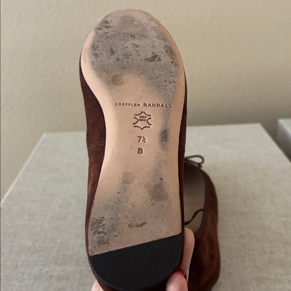 Loeffler Randall Leonie Espresso Suede Ballet Flats - Picture 5 of 6